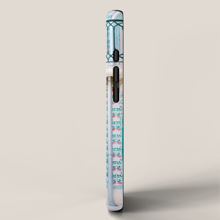 The green door | Lisbon Portugal architecture | Fine art travel photography print iPhone Case Gallery Image 2