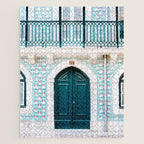 The green door | Lisbon Portugal architecture | Fine art travel photography print Jigsaw Puzzle Gallery Image 1