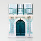 The green door | Lisbon Portugal architecture | Fine art travel photography print Stationery Card Gallery Image 2
