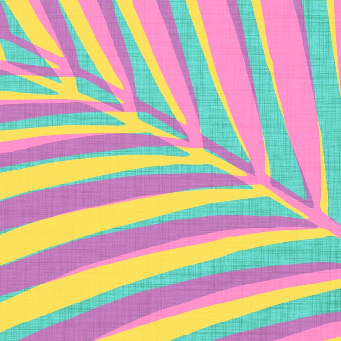 Pink Tropical Palm Leaf Coffee Mug Gallery Image 2