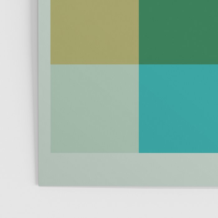 Modern Multicolor Geometric Abstract Art with Overlapping Shapes Poster Gallery Image 3