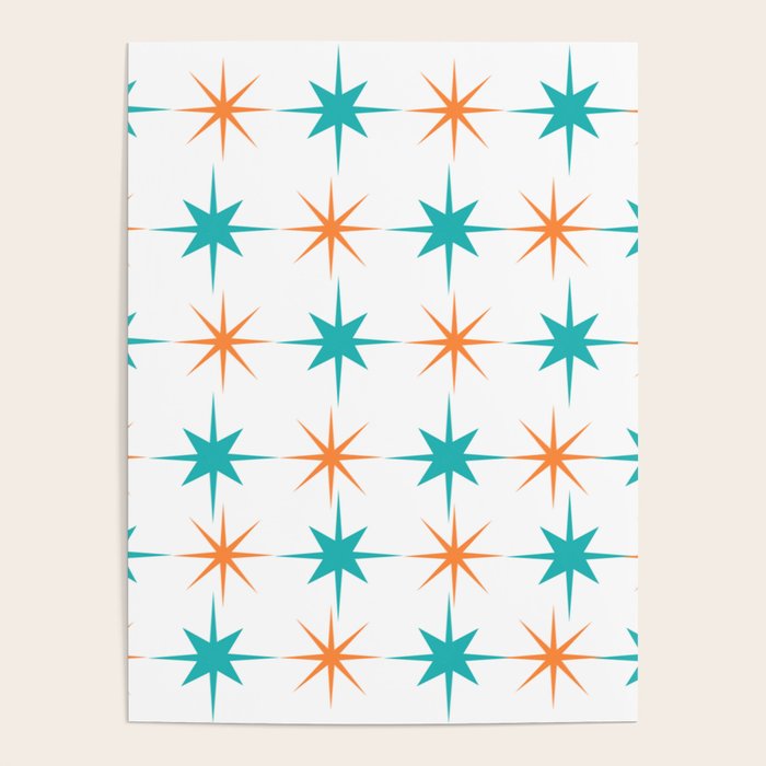 Mid-Century Modern Art Starburst 1.0 Poster Gallery Image 4