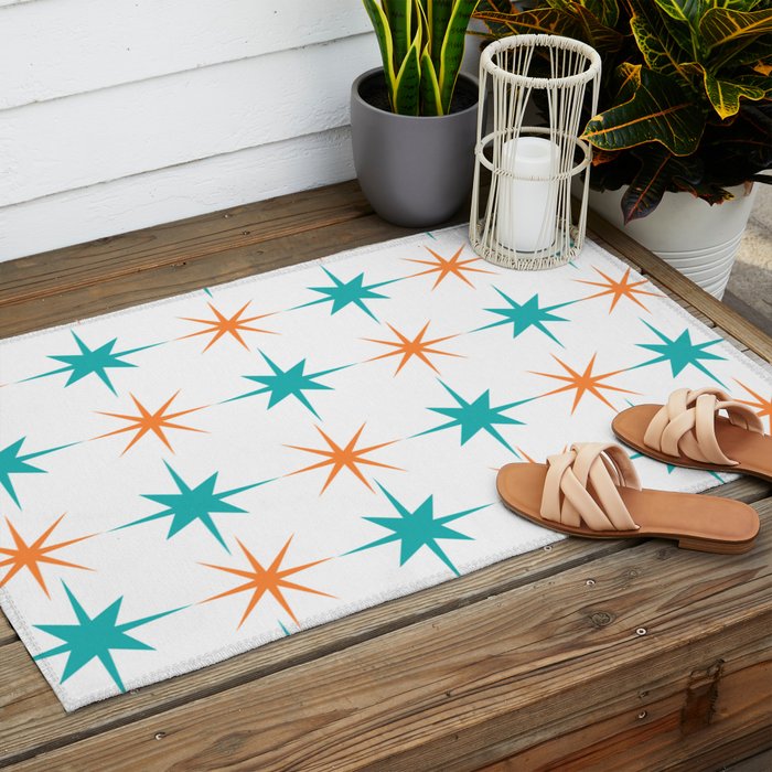Mid-Century Modern Art Starburst 1.0 Outdoor Rug Gallery Image 2