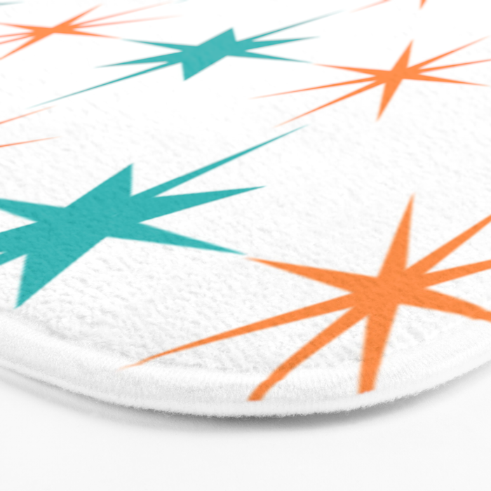 Mid-Century Modern Art Starburst 1.0 Bath Mat Gallery Image 3