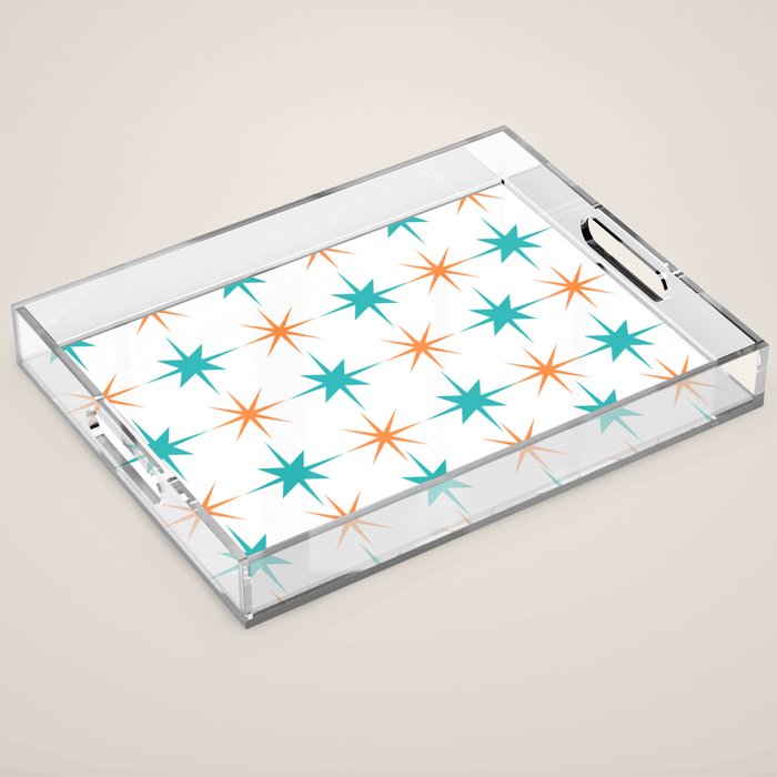 Mid-Century Modern Art Starburst 1.0 Acrylic Tray Gallery Image 1