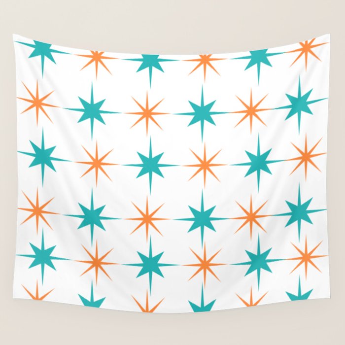 Mid-Century Modern Art Starburst 1.0 Wall Tapestry Gallery Image 4