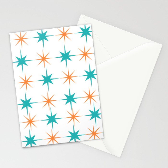 Mid-Century Modern Art Starburst 1.0 Stationery Card Gallery Image 2
