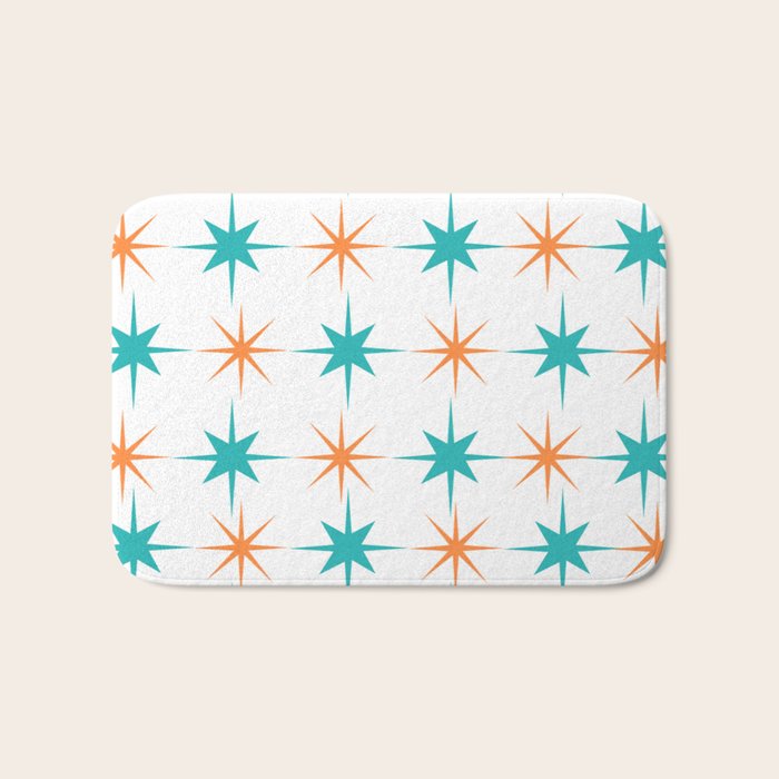 Mid-Century Modern Art Starburst 1.0 Bath Mat Gallery Image 1