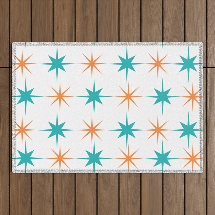 Mid-Century Modern Art Starburst 1.0 Outdoor Rug Gallery Image 1