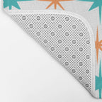 Mid-Century Modern Art Starburst 1.0 Bath Mat Gallery Image 2