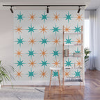 Mid-Century Modern Art Starburst 1.0 Wall Mural Gallery Image 1