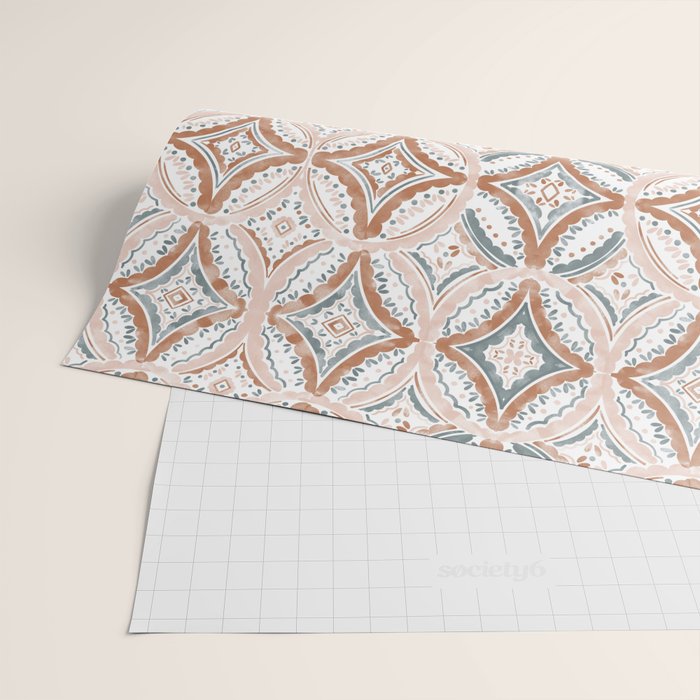 Rustic Medallion Charm Wrapping Paper Gallery Image 2