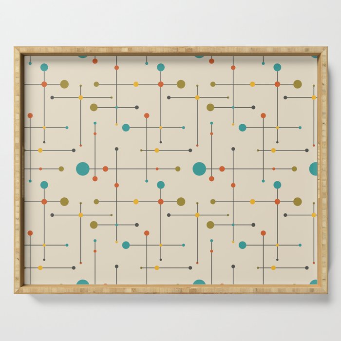 Amazing Mid Century Decoration Serving Tray Gallery Image 1