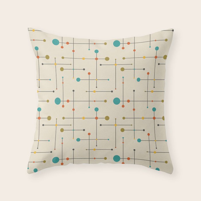 Amazing Mid Century Decoration Throw Pillow Gallery Image 1