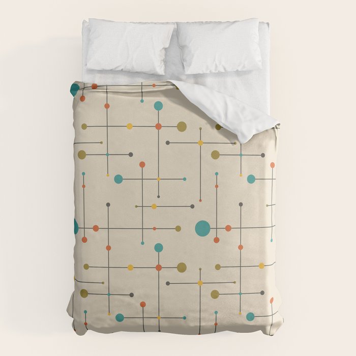 Amazing Mid Century Decoration Duvet Cover Gallery Image 6