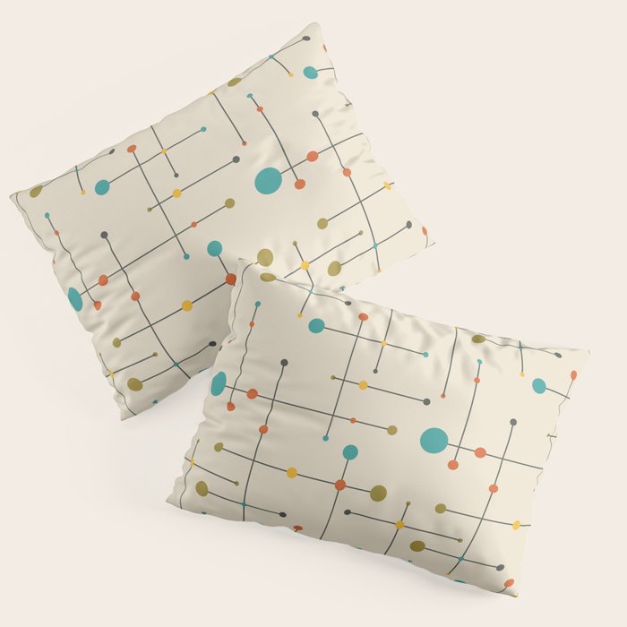 Amazing Mid Century Decoration Pillow Sham Gallery Image 1