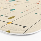 Amazing Mid Century Decoration Bath Mat Gallery Image 3