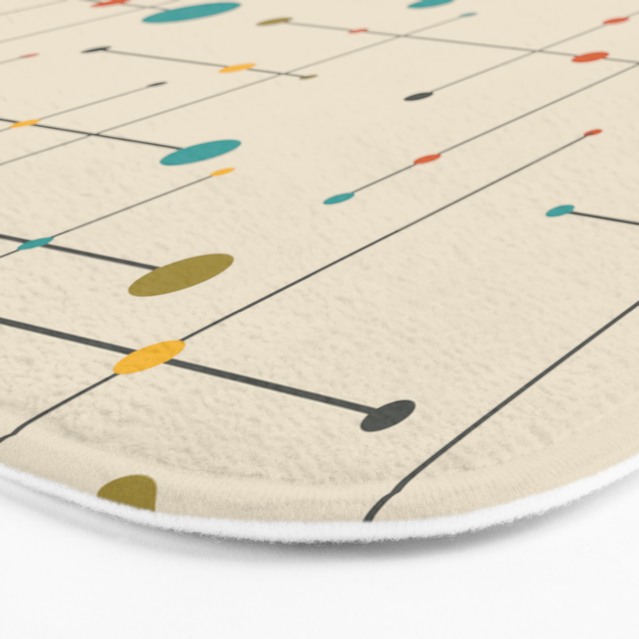 Amazing Mid Century Decoration Bath Mat Gallery Image 3