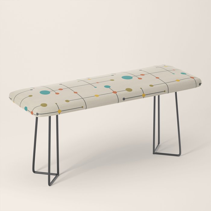 Amazing Mid Century Decoration Bench Gallery Image 1