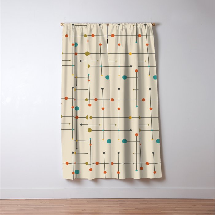 Amazing Mid Century Decoration Window Curtain Gallery Image 3