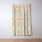 Amazing Mid Century Decoration Window Curtain Gallery Image 3