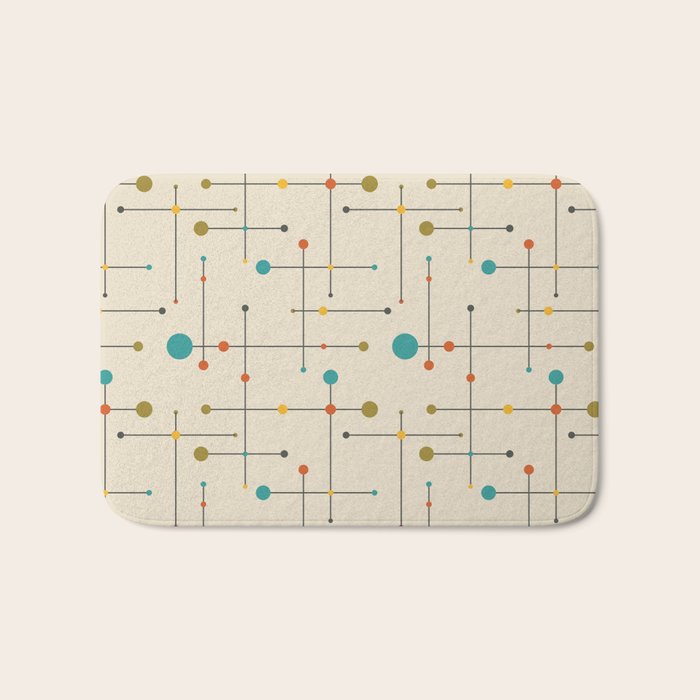 Amazing Mid Century Decoration Bath Mat Gallery Image 1