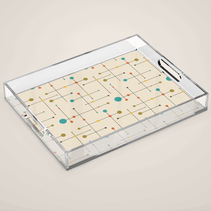 Amazing Mid Century Decoration Acrylic Tray Gallery Image 1