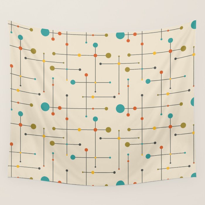 Amazing Mid Century Decoration Wall Tapestry