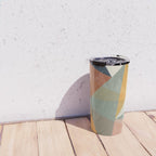 modern triangle mosaic - multi Travel Mug Gallery Image 4