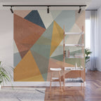 modern triangle mosaic - multi Wall Mural Gallery Image 1