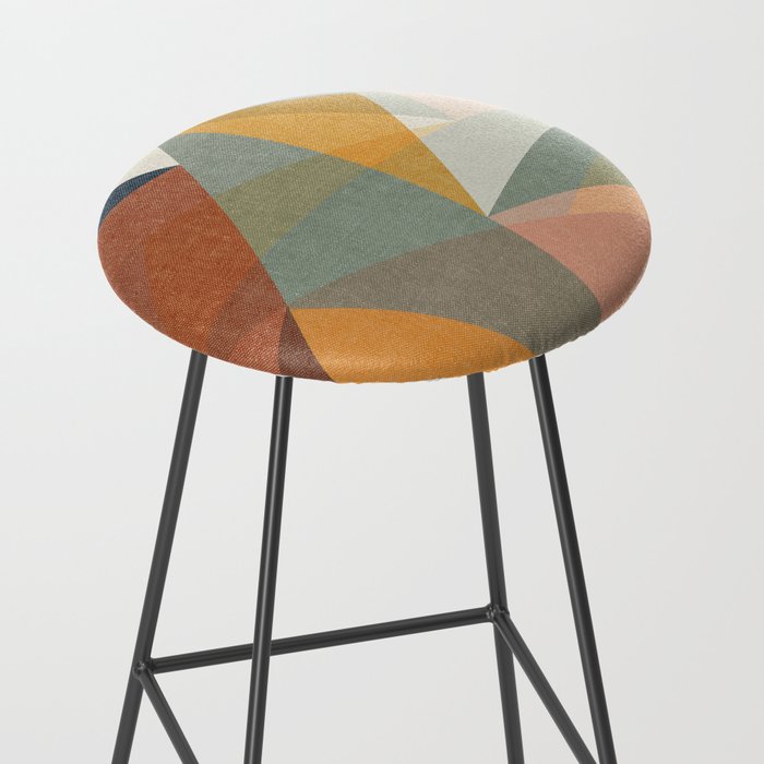 modern triangle mosaic - multi Stool Gallery Image 2