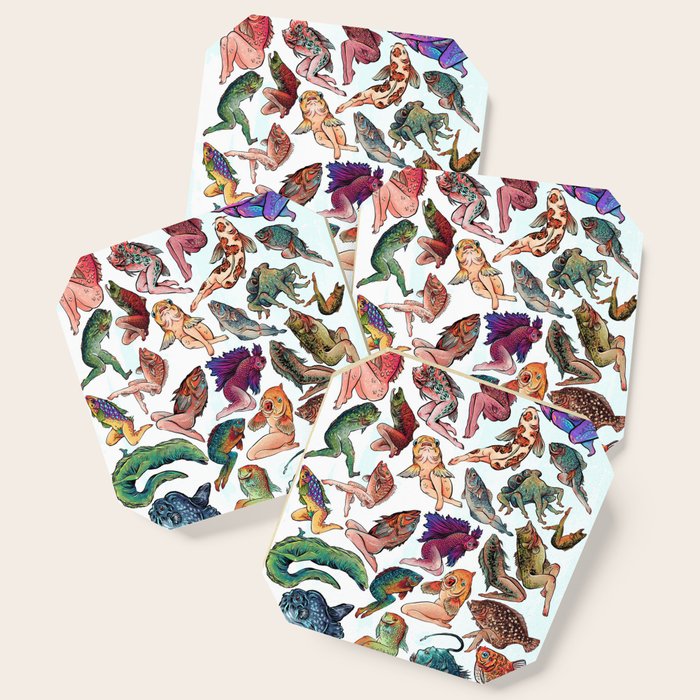 Reverse Mermaids Coaster Gallery Image 1