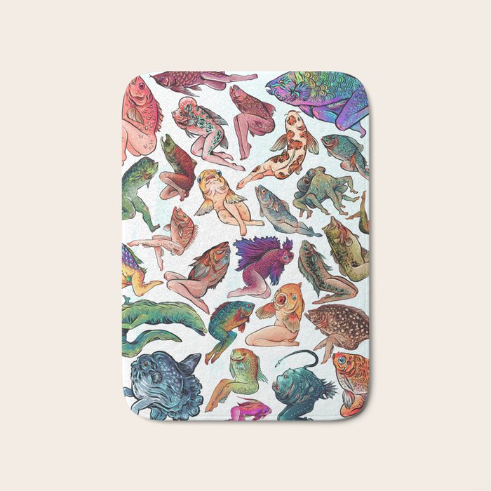 Reverse Mermaids Bath Mat Gallery Image 1