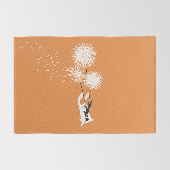 Bunny and Dandelion Bouquet Rug Gallery Image 2