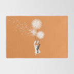Bunny and Dandelion Bouquet Rug Gallery Image 2