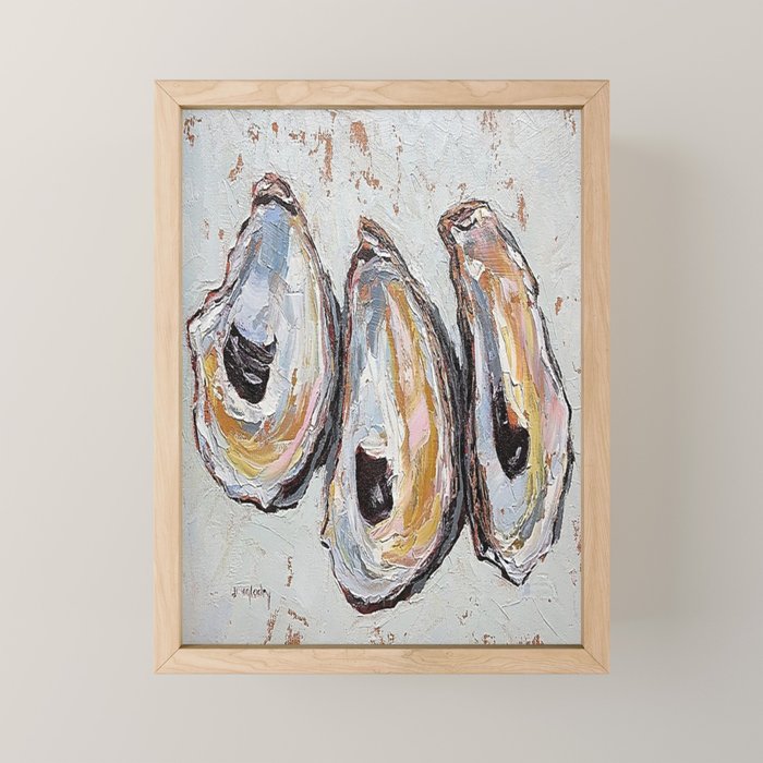 Oyster shells Mini Art Print Gallery Image 1
