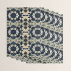 Deep Indigo Circle Shibori Wrapping Paper Gallery Image 3