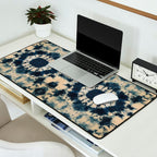 Deep Indigo Circle Shibori Desk Mat Gallery Image 2