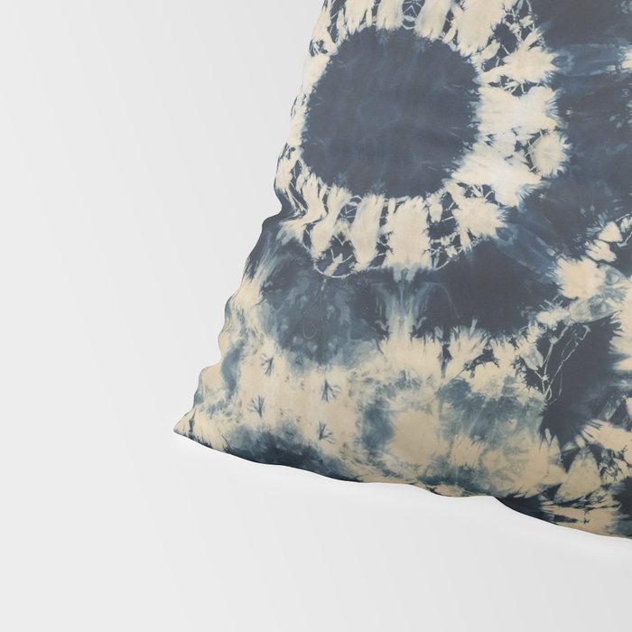 Deep Indigo Circle Shibori Pillow Sham Gallery Image 4