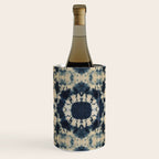 Deep Indigo Circle Shibori Wine Chiller Gallery Image 3