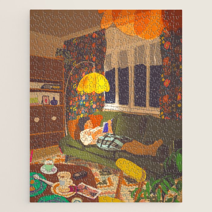 Evening book reader Jigsaw Puzzle Gallery Image 1