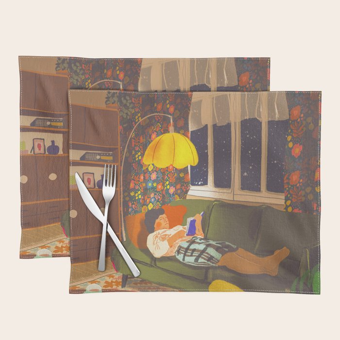 Evening book reader Placemat Gallery Image 1