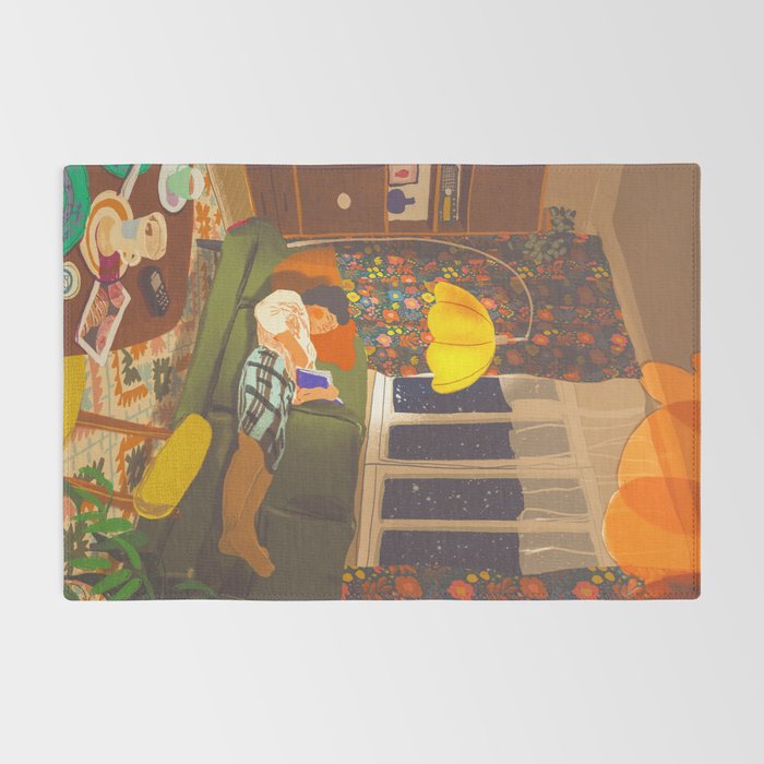 Evening book reader Rug Gallery Image 2