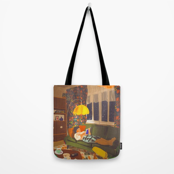 Evening book reader Tote Bag Gallery Image 2