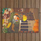 Evening book reader Outdoor Rug Gallery Image 1