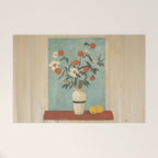 Winter Citrus and Petal Harmony Welcome Mat Gallery Image 1