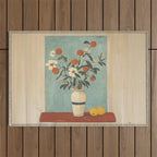 Winter Citrus and Petal Harmony Outdoor Rug Gallery Image 1