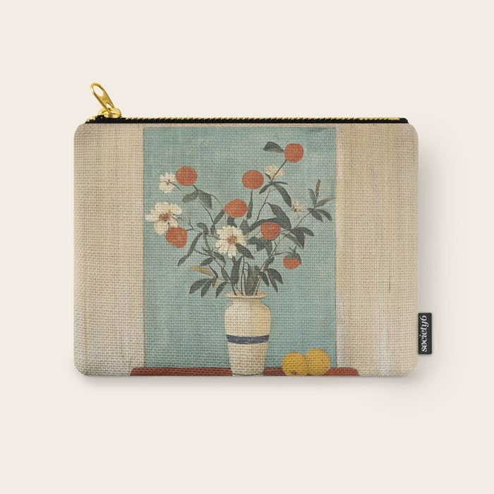 Winter Citrus and Petal Harmony Carry All Pouch Gallery Image 1