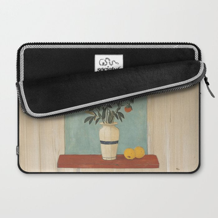Winter Citrus and Petal Harmony Laptop Sleeve Gallery Image 2