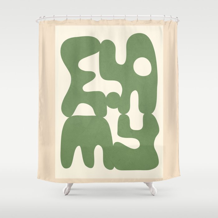 Modern Abstract Art 91 Shower Curtain Gallery Image 1
